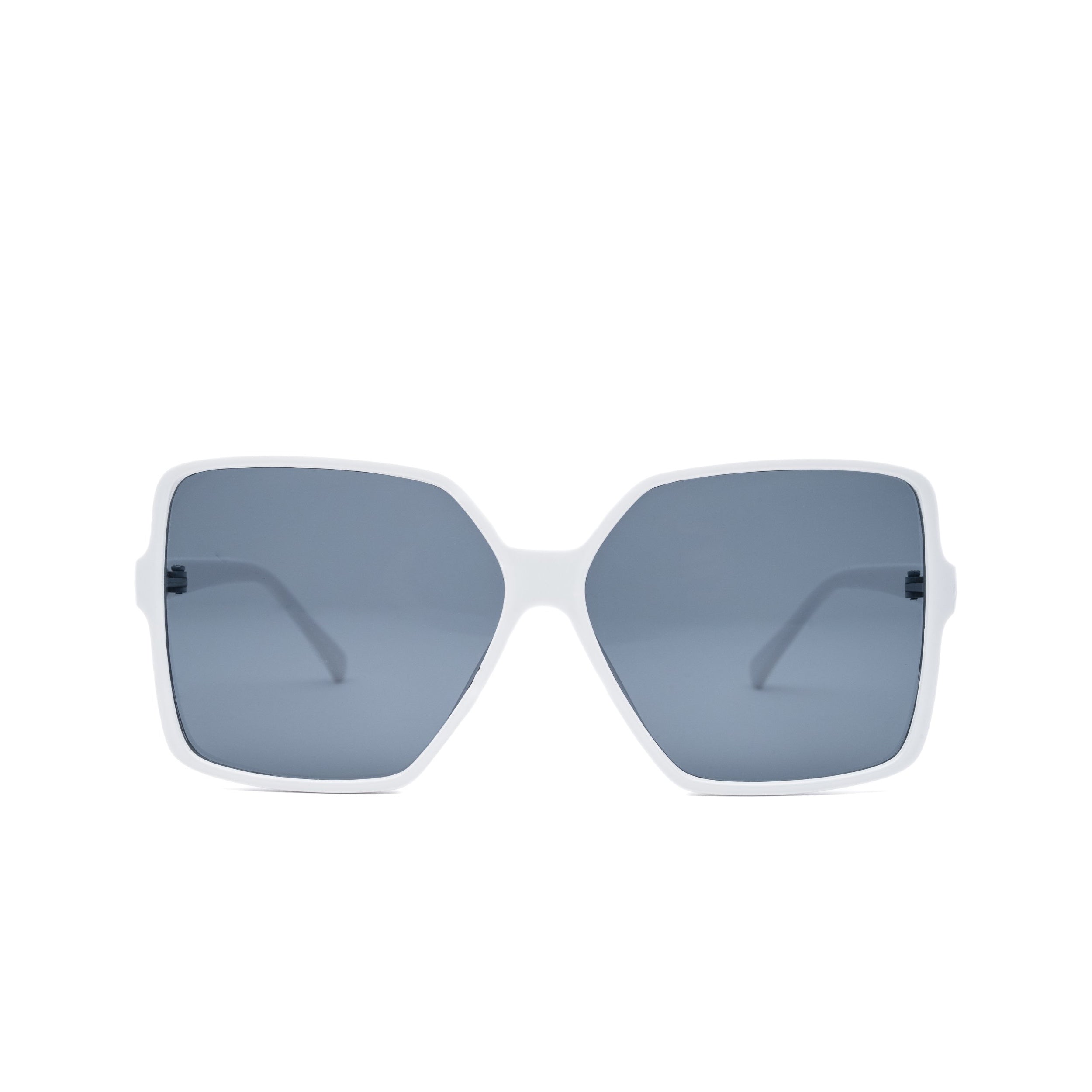 LadyBoss Glamours sunglasses in White, front view #frame color_white