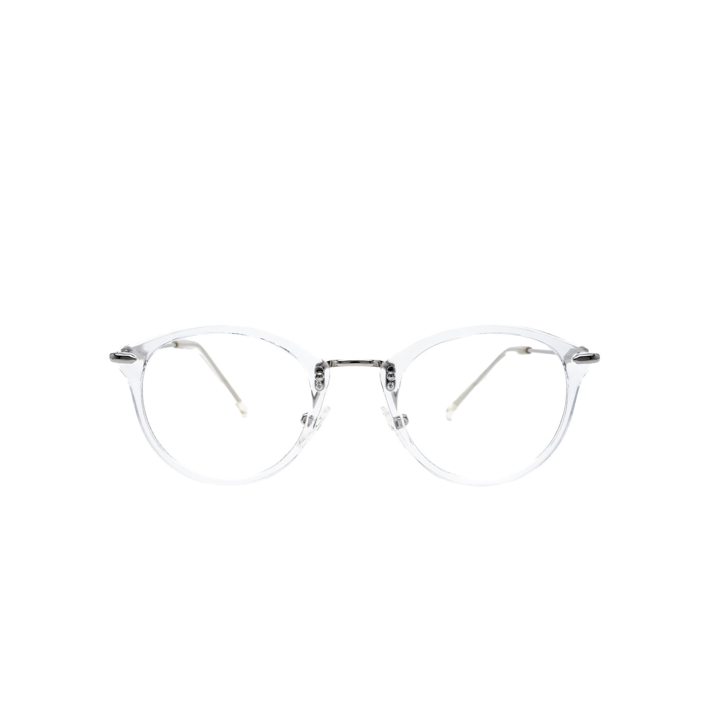 LadyBoss Visionaries eyeglasses in Crystal Clear, front view