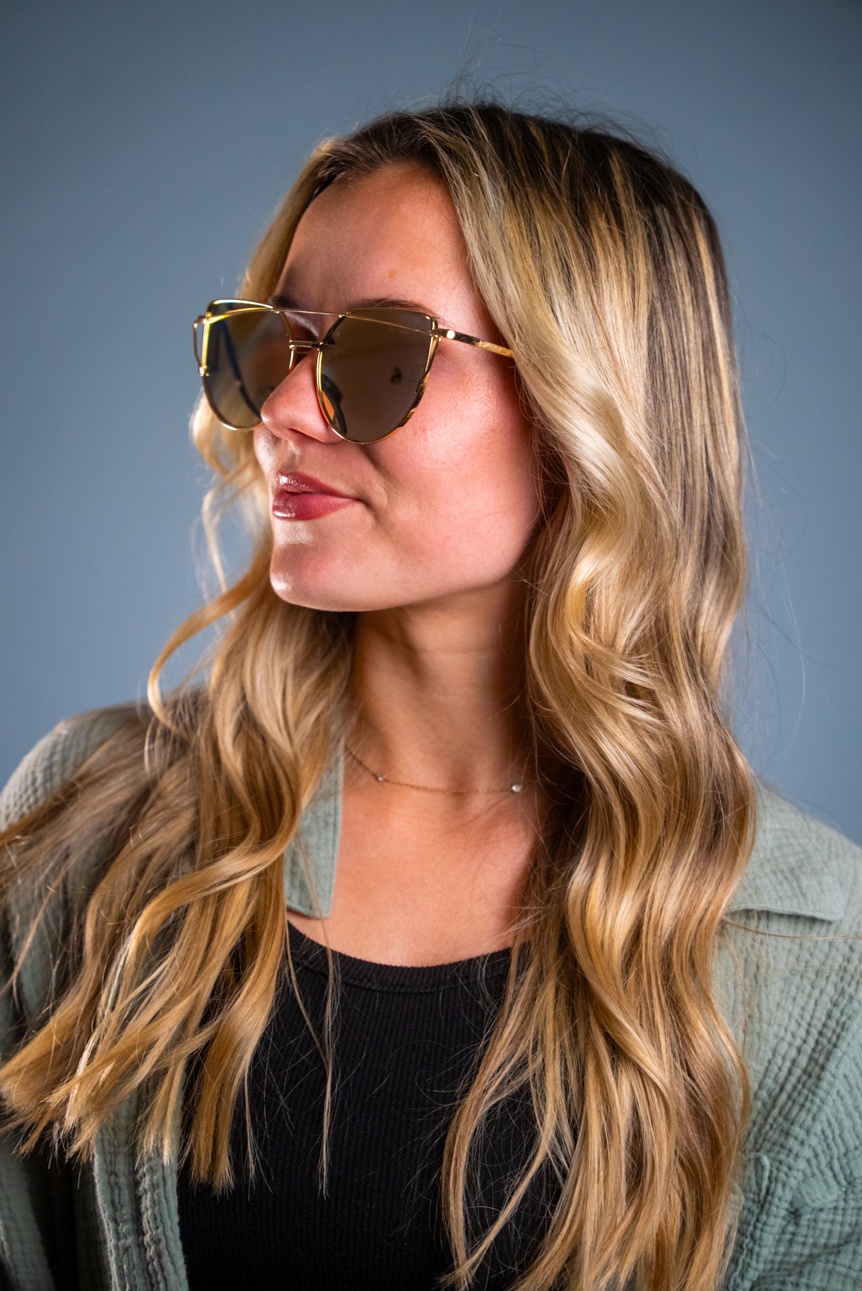 LADYBOSS SUNGLASSES - GOLDENS (Gold & Gold) - LadyBoss Glasses