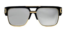 Load image into Gallery viewer, LUXURIANT™ SUNGLASSES - CAPITALS (Mirrored Black) - LadyBoss Glasses
