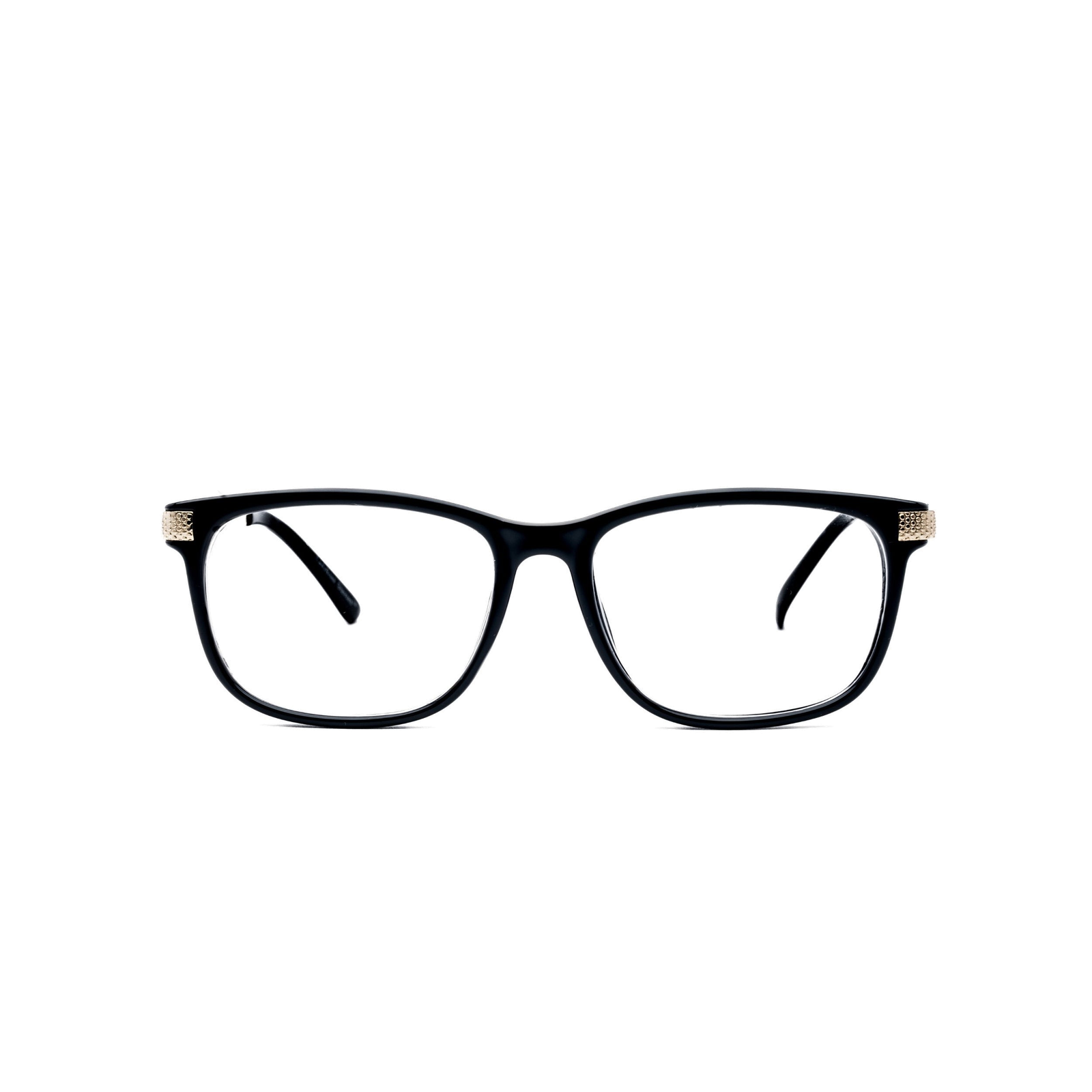 LadyBoss Dimensions eyeglasses in Black, front view #frame color_black