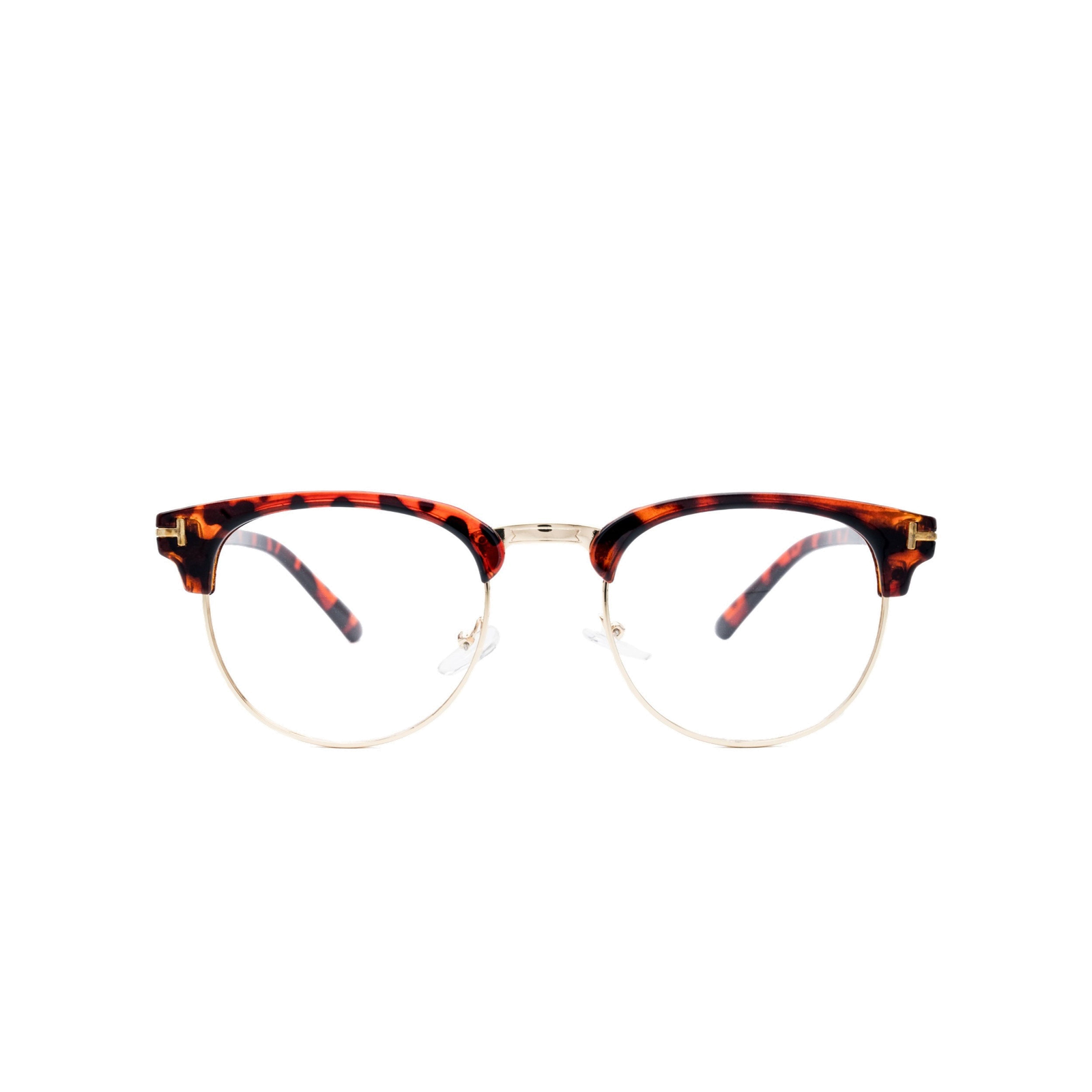 LadyBoss Scholars eyeglasses in Tortoise, front view #frame color_tortoise