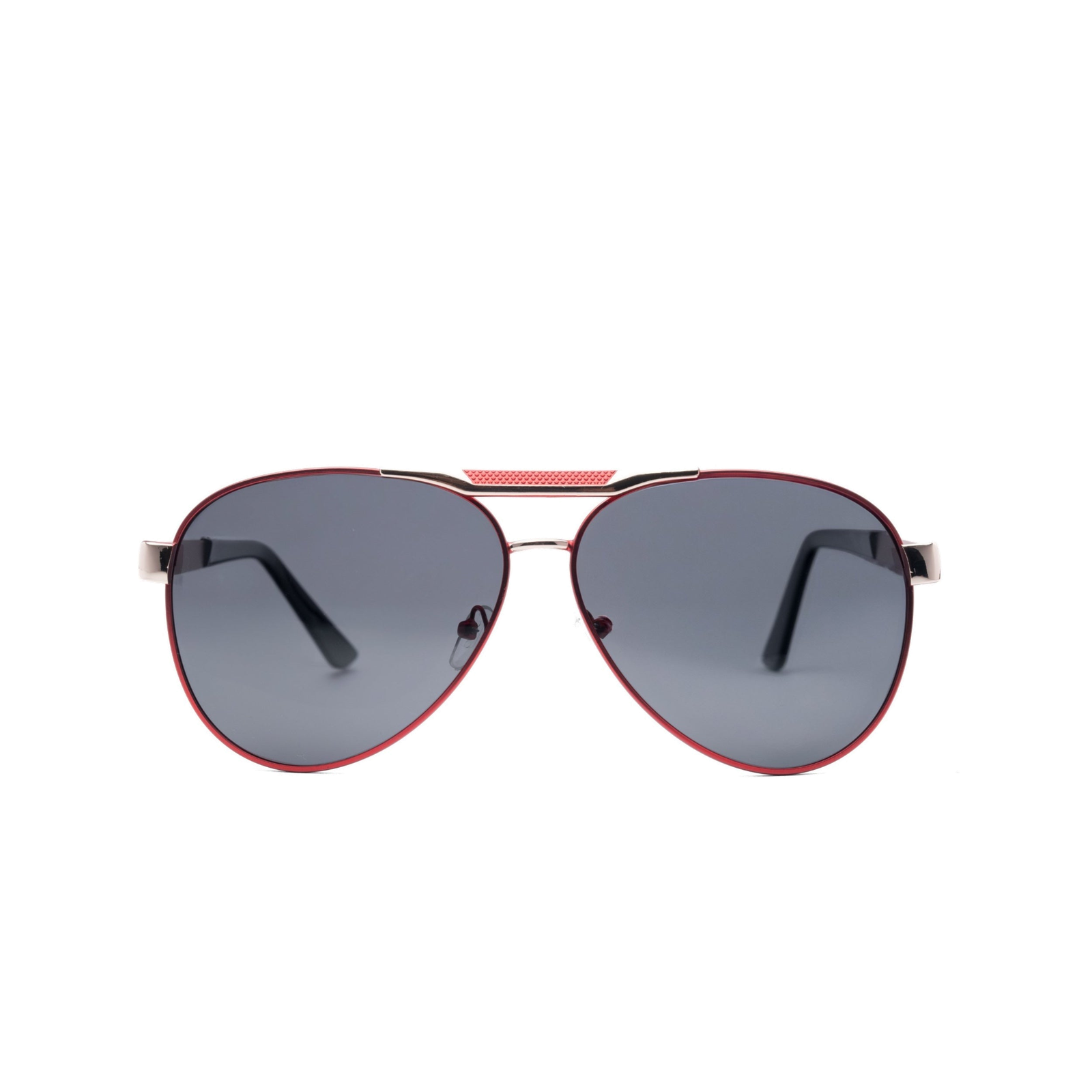 LadyBoss Aviators sunglasses in Black, front view #frame color_black