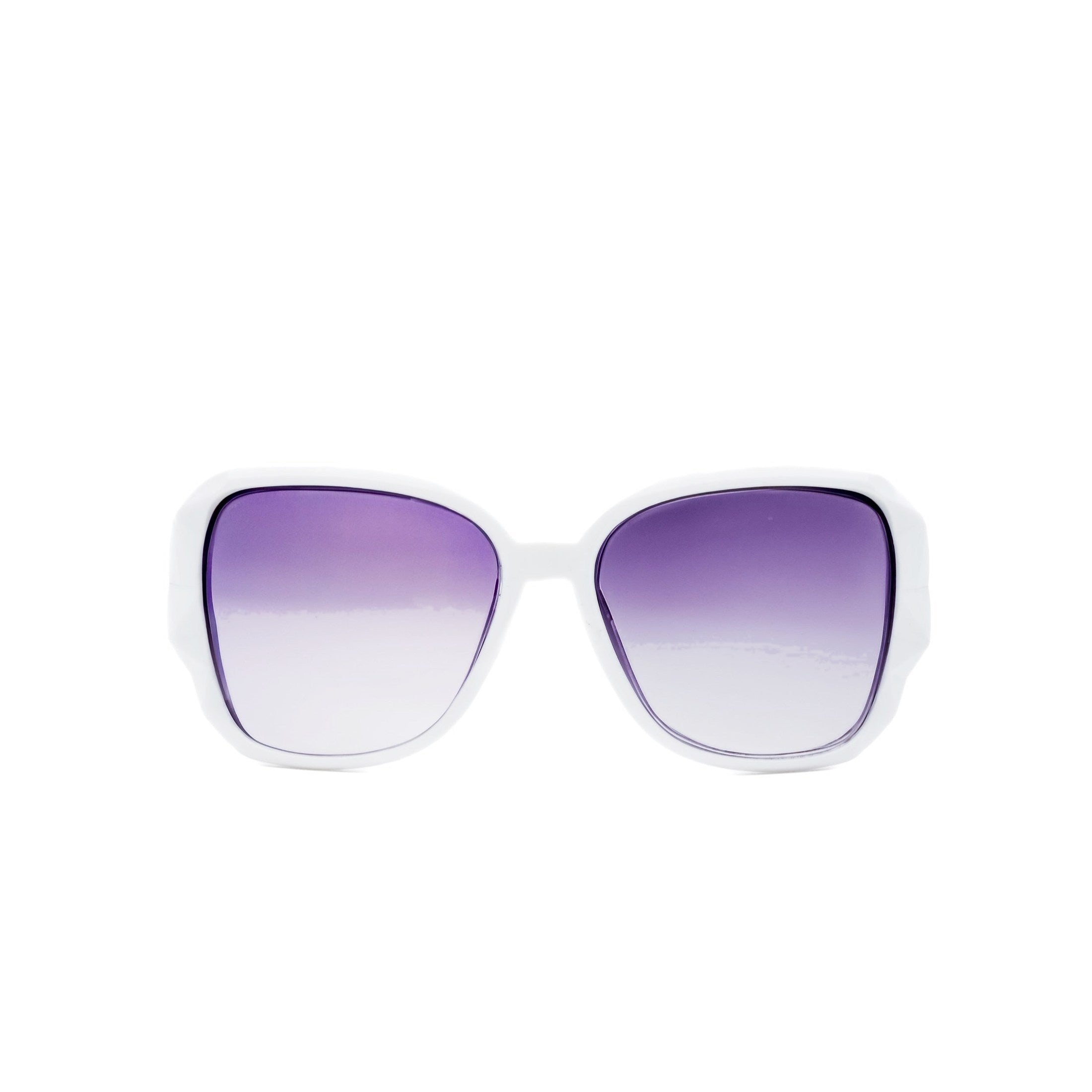 LadyBoss Mavens sunglasses in White, front view #frame color_white