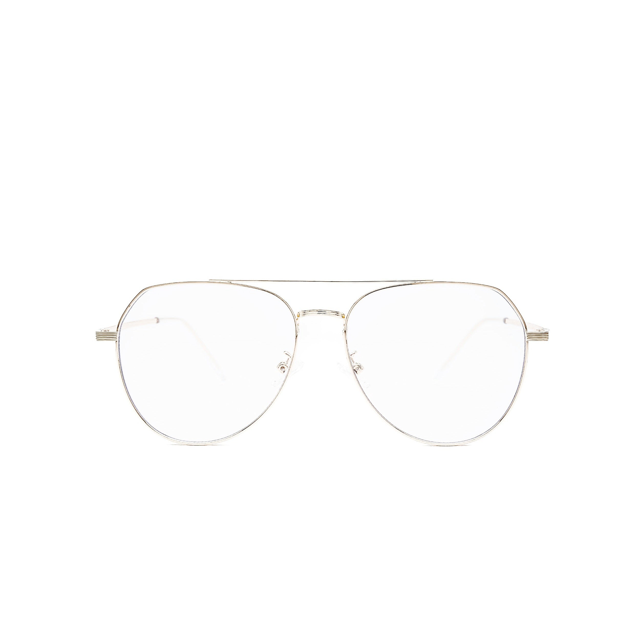 LadyBoss Evocatives eyeglasses in Gold, front view #frame color_gold
