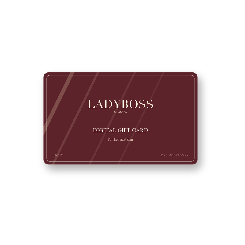 LadyBoss digital gift card for women’s eyewear