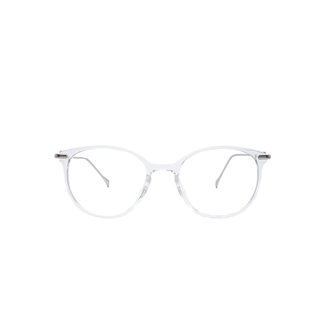 LadyBoss Icons eyeglasses in Clear & Silver Metal