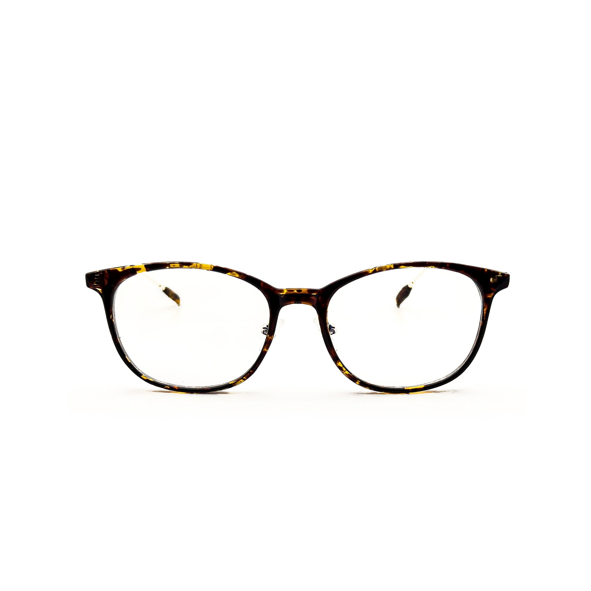 LadyBoss Minimals eyeglasses in Leopard, front view