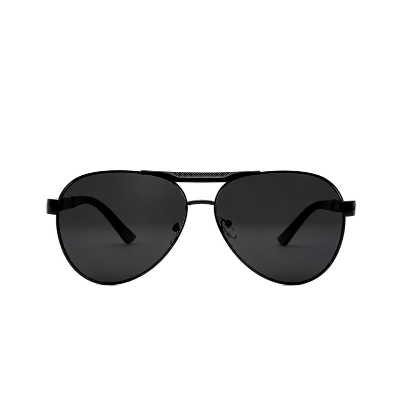 LadyBoss Aviators sunglasses in Black, front view