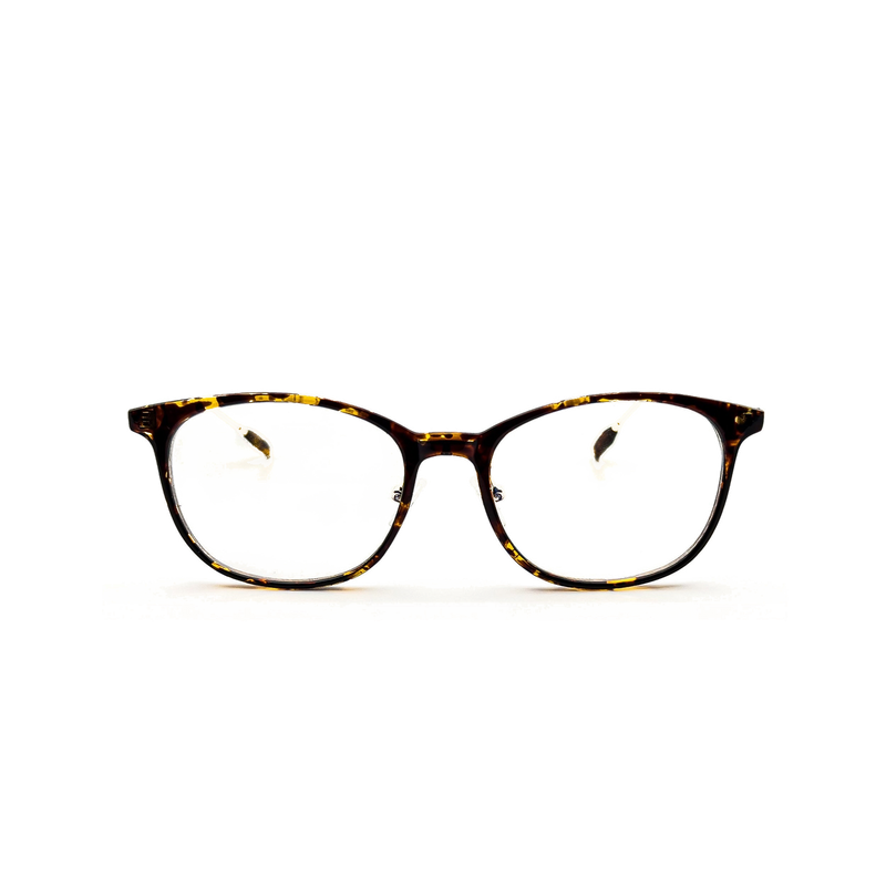 LadyBoss Minimals eyeglasses in Leopard, front view