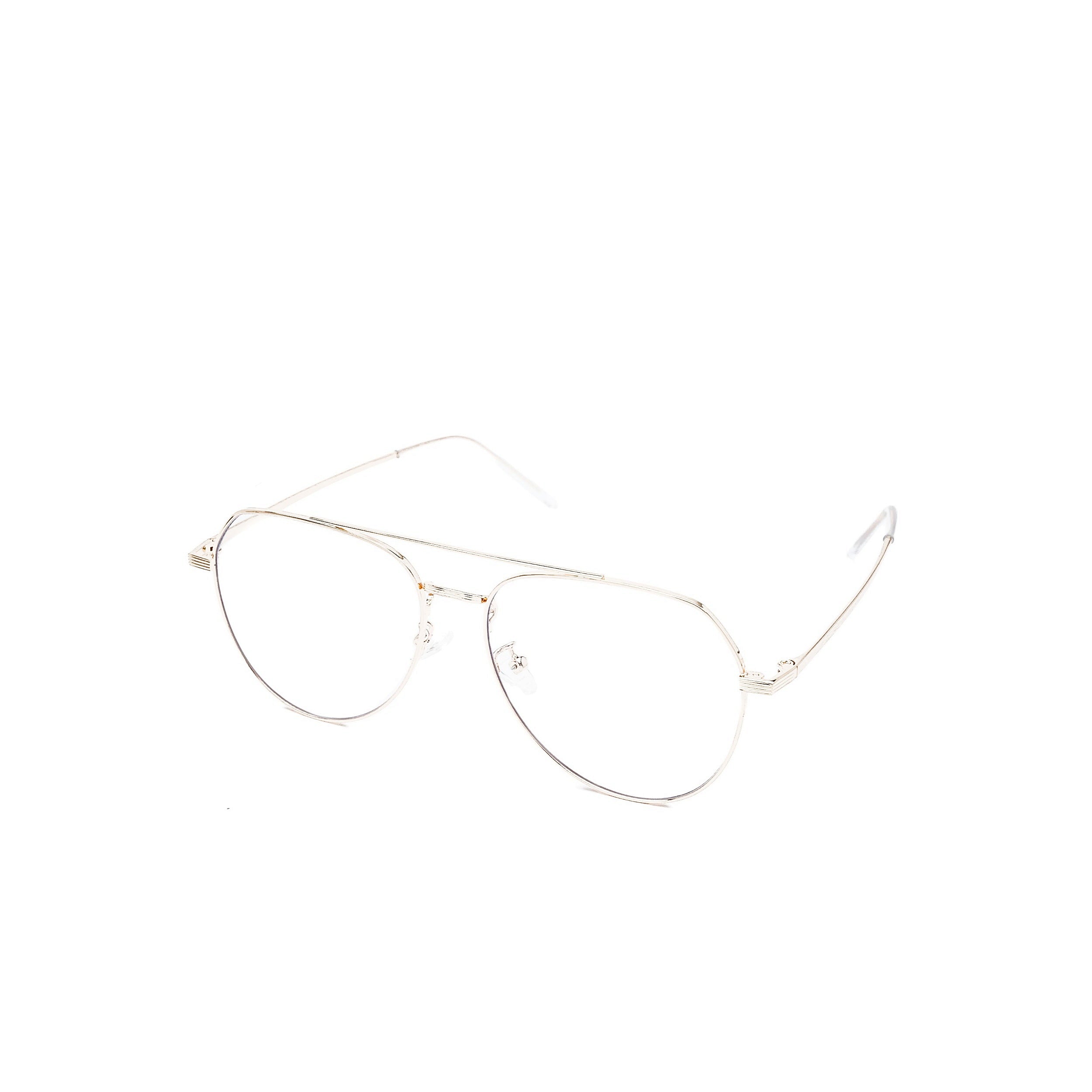 LadyBoss Evocatives eyeglasses in Gold, angled view
