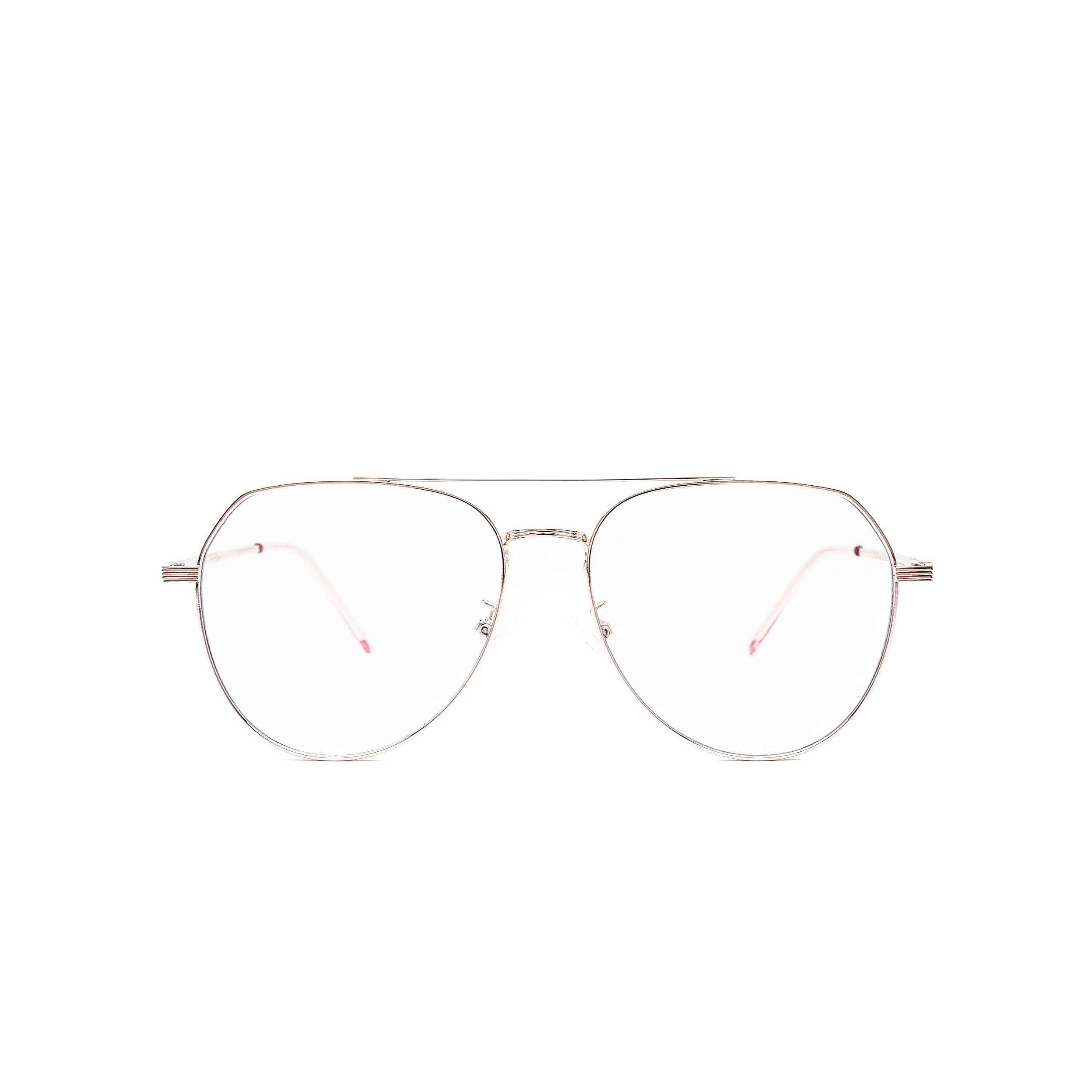 LadyBoss Evocatives eyeglasses in Rose Gold, front view