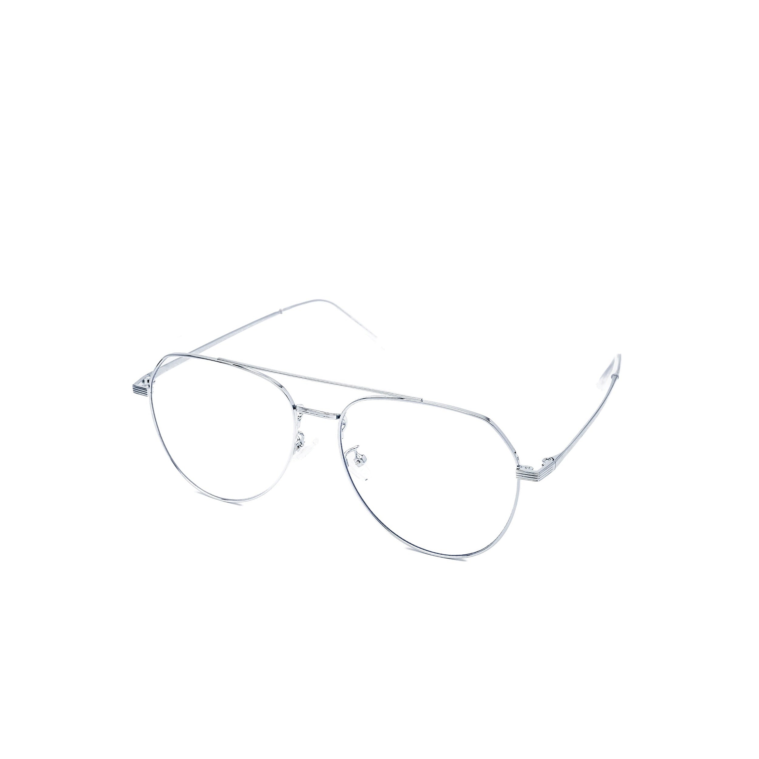 LadyBoss Evocatives eyeglasses in Silver, angled view